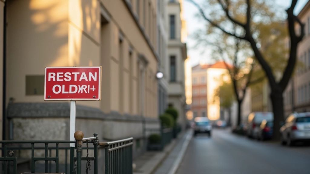 Miete-Schild vor Wohnblock in Berlin-Straße